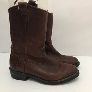 Double-H Boot Company Ranchwell Brown Leather Boots Man’s Size 9D